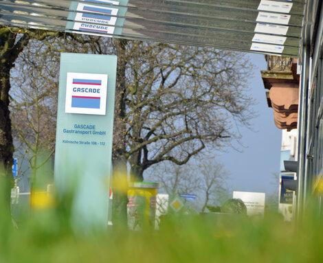 gascade-company-sign Company sign in front of the GASCADE headquarters