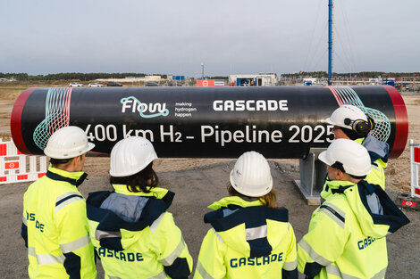 Inbetriebnahme von 400 km H2-Pipeline